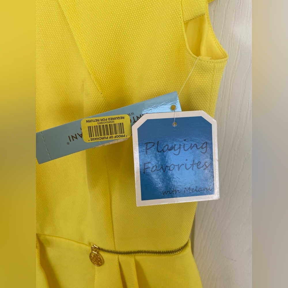 ANTONIO MELANI NWT Addy Canary Chic Moment Dress - Picture 9 of 9